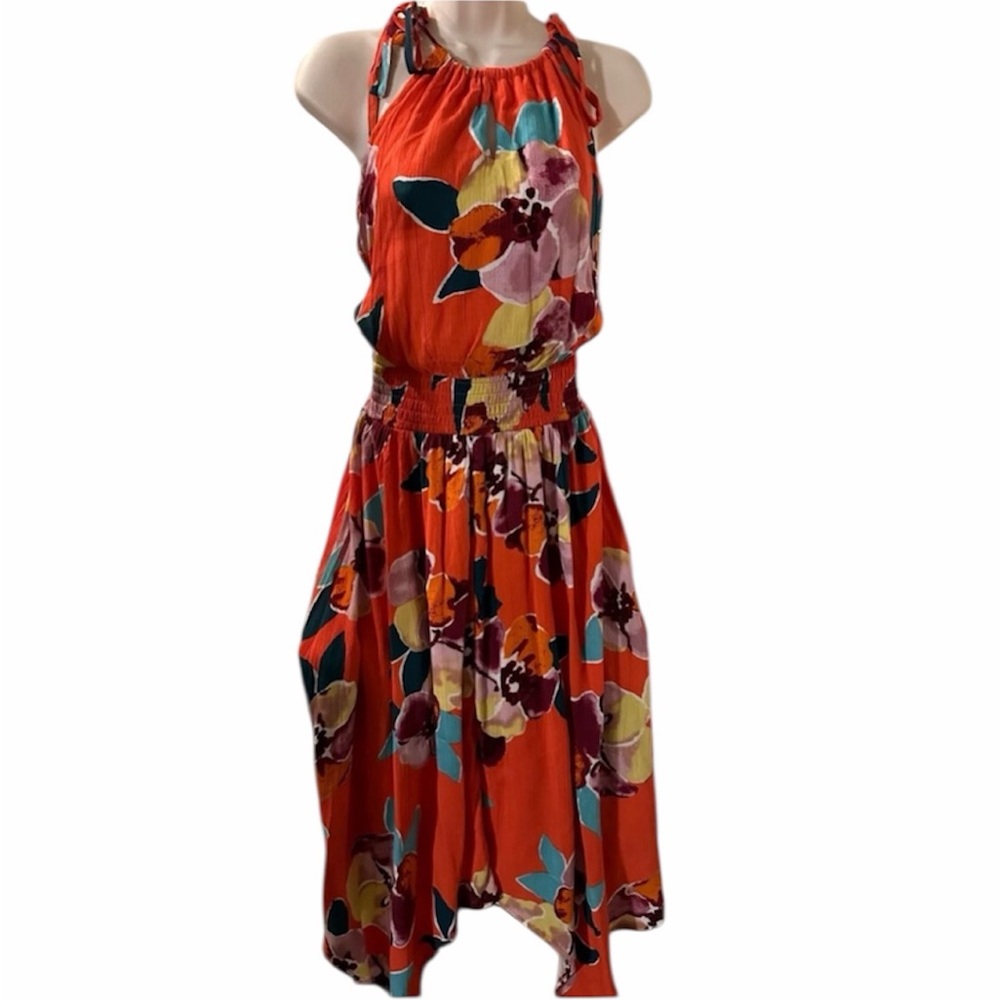 Beautiful Maurice’s Asymmetrical Maxi Dress with Elastic Waist NWT XS